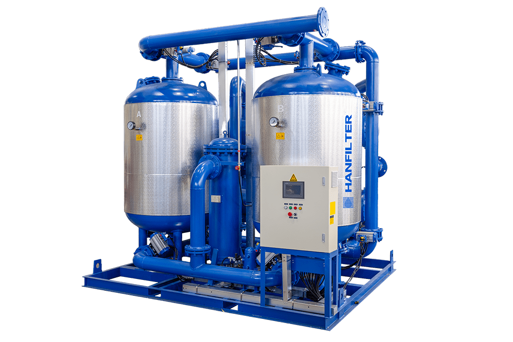 WYR Series Heat of Compression Dessiccant Compressed Air Dryers(Zero Air Loss)